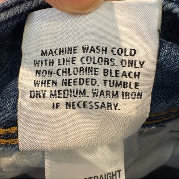 Hudson Ginny Straight Ankle w/Cuff Classic Blue Denim Wmn’s Jeans Sz 28 - Picture 9 of 10